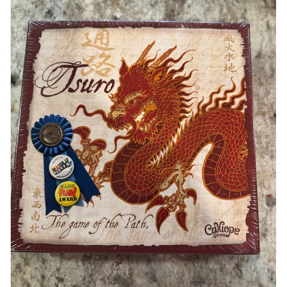 Tsuro The Game of the Path Board Game Calliope Games New Sealed Strategy Dragon